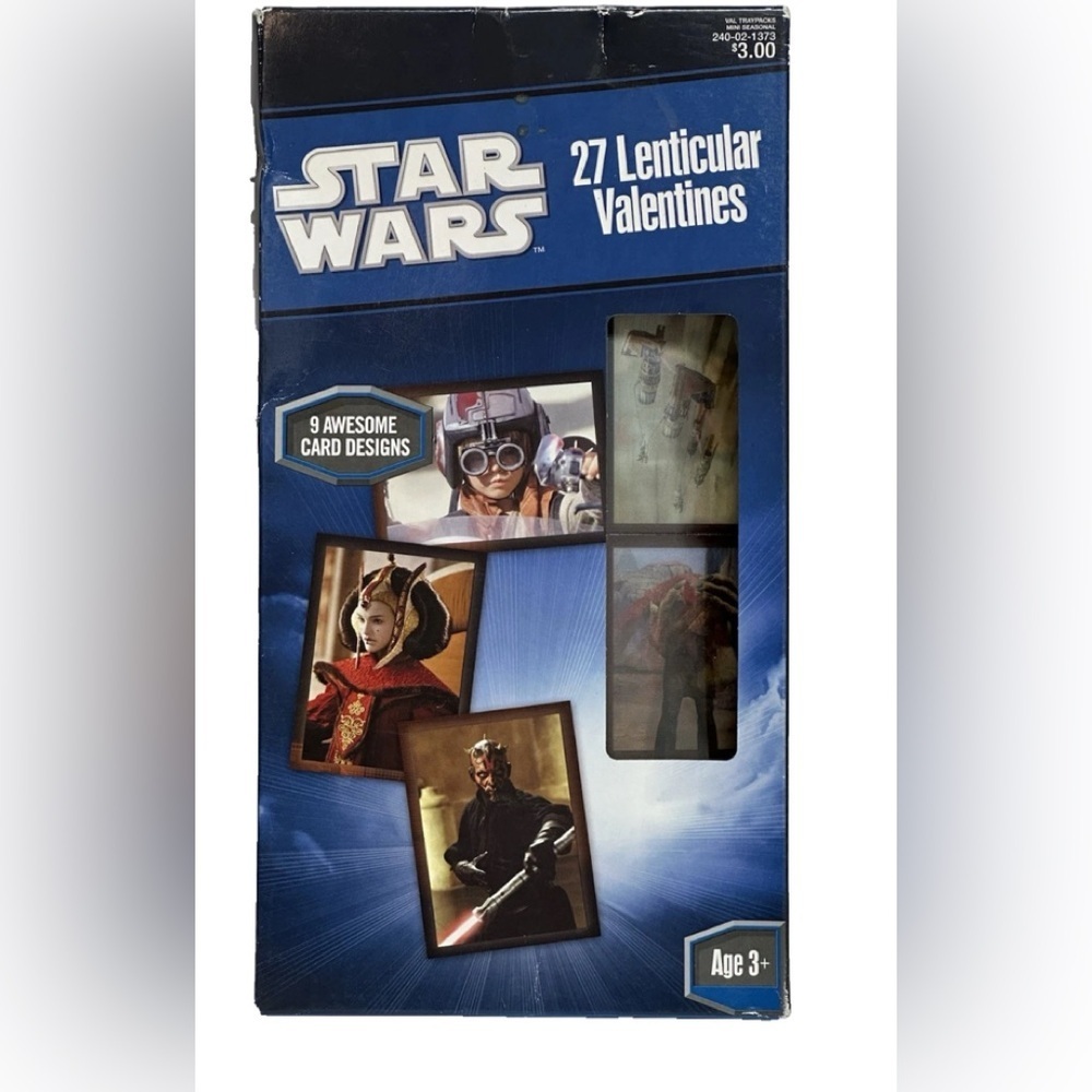 Star Wars 27 Lenticular Valentine Cards Paper Magic Group 2012 Sealed